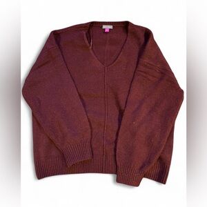 Vince Camuto Burgundy Knit Sweater